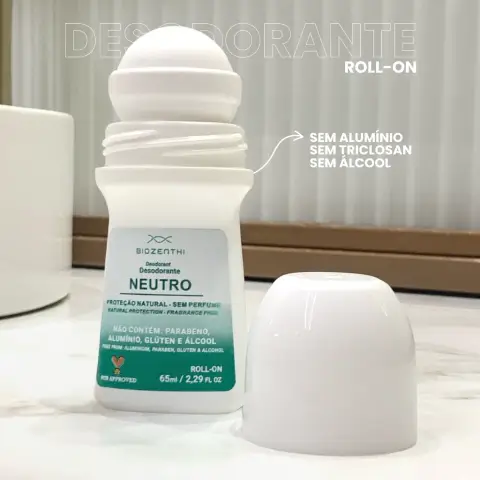 Desodorante Roll-On Natural Neutro | 65ml - Imagem 3