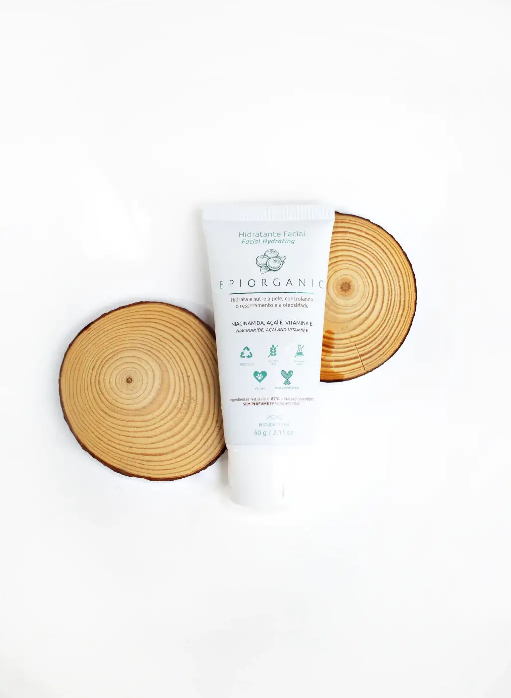 Hidratante Facial Epiorganic com Niacinamida, Vitamina E e Açaí | 60g - Imagem 2