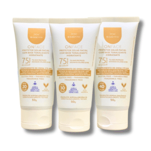 Protetor Solar Facial FPS 75 com Base Tonalizante – 50g | Onface